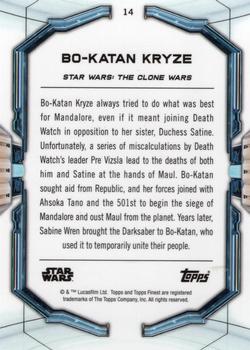 2022 Topps Finest Star Wars #14 Bo-Katan Kryze Back