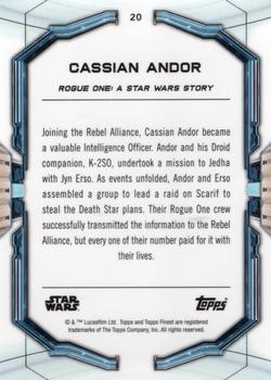 2022 Topps Finest Star Wars #20 Cassian Andor Back
