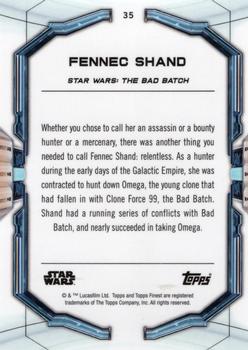 2022 Topps Finest Star Wars #35 Fennec Shand Back