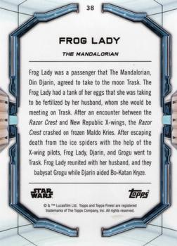 2022 Topps Finest Star Wars #38 Frog Lady Back
