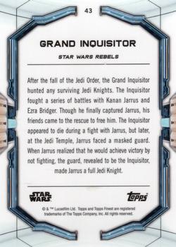 2022 Topps Finest Star Wars #43 Grand Inquisitor Back