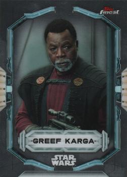 2022 Topps Finest Star Wars #45 Greef Karga Front