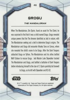 2022 Topps Finest Star Wars #46 Grogu Back