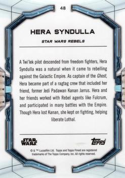 2022 Topps Finest Star Wars #48 Hera Syndulla Back