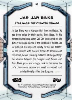 2022 Topps Finest Star Wars #52 Jar Jar Binks Back