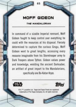 2022 Topps Finest Star Wars #65 Moff Gideon Back