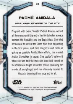 2022 Topps Finest Star Wars #70 Padmé Amidala Back