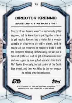 2022 Topps Finest Star Wars #75 Director Krennic Back