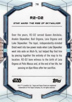 2022 Topps Finest Star Wars #78 R2-D2 Back