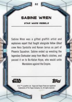 2022 Topps Finest Star Wars #82 Sabine Wren Back