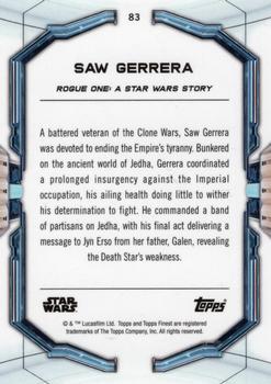 2022 Topps Finest Star Wars #83 Saw Gerrera Back