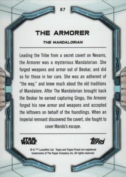 2022 Topps Finest Star Wars #87 The Armorer Back
