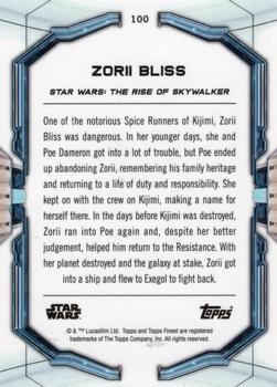 2022 Topps Finest Star Wars #100 Zorii Bliss Back