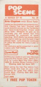 1970 Lyons Maid Pop Scene #35 Blind Faith Back