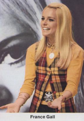 1970 Bergmann-Verlag Show-Top-Stars #186 France Gall Front