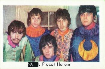 1968 Pop-Nytt TV Pussel (Dutch Gum Pop-New TV Puzzle Number in Black Square Box Swedish) #26 Procol Harum Front