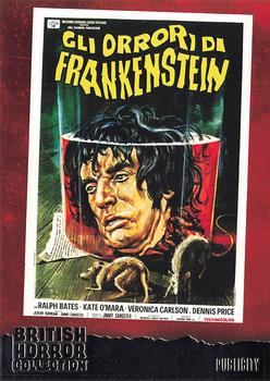 2017 Unstoppable British Horror Collection - Foil #F6 Horror of Frankenstein Front