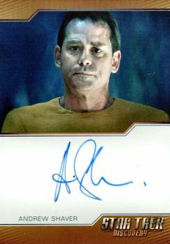 2022 Rittenhouse Star Trek: Discovery Season Three - Autographs (Brown Border Design) #NNO Andrew Shaver Front