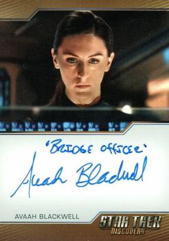2022 Rittenhouse Star Trek: Discovery Season Three - Autographed Inscriptions (Brown Border Design) #NNO Avaah Blackwell Front
