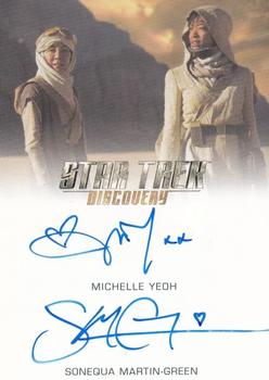 2022 Rittenhouse Star Trek: Discovery Season Three - Dual Autographs #NNO Sonequa Martin-Green  / Michelle Yeoh Front