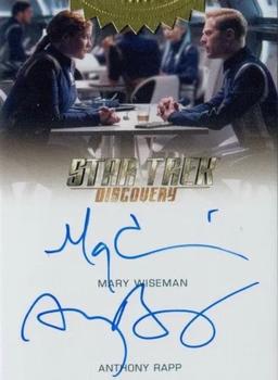 2022 Rittenhouse Star Trek: Discovery Season Three - Dual Autographs #NNO Anthony Rapp / Mary Wiseman Front