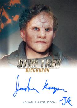 2022 Rittenhouse Star Trek: Discovery Season Three - Autographs (Full Bleed Design) #NNO Jonathan Koensgen Front