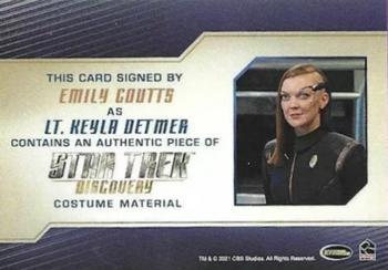 2022 Rittenhouse Star Trek: Discovery Season Three - Autographed Relics #NNO Emily Coutts Back