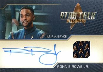 2022 Rittenhouse Star Trek: Discovery Season Three - Autographed Relics #NNO Ronnie Rowe Jr. Front