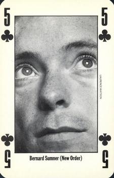 1992 NME Leader of the Pack Playing Cards #5♣️ Bernard Sumner (New Order) Front