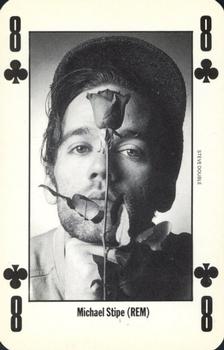 1992 NME Leader of the Pack Playing Cards #8♣️ Michael Stipe (REM) Front