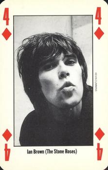 1992 NME Leader of the Pack Playing Cards #4♦️ Ian Brown (The Stone Roses) Front
