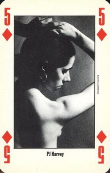 1992 NME Leader of the Pack Playing Cards #5♦️ PJ Harvey Front