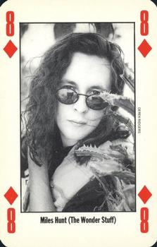 1992 NME Leader of the Pack Playing Cards #8♦️ Miles Hunt (The Wonder Stuff) Front