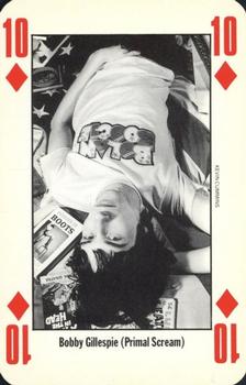 1992 NME Leader of the Pack Playing Cards #10♦️ Bobby Gillespie (Primal Scream) Front