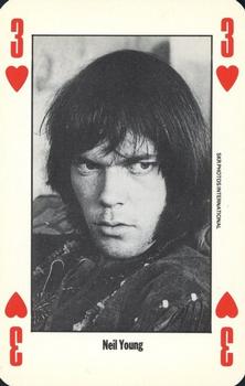 1992 NME Leader of the Pack Playing Cards #3♥️ Neil Young Front