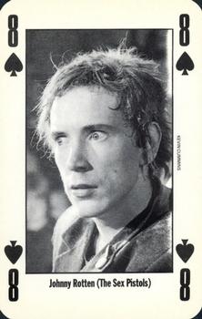 1992 NME Leader of the Pack Playing Cards #8♠️ Johnny Rotten (The Sex Pistols) Front