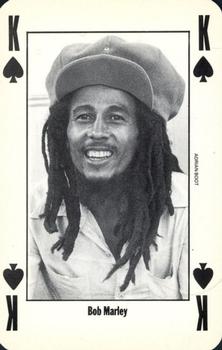 1992 NME Leader of the Pack Playing Cards #K♠️ Bob Marley Front
