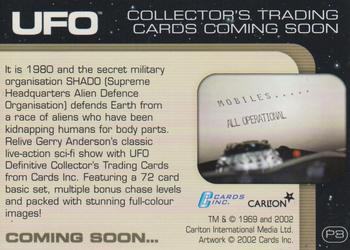 2004 Cards Inc. UFO - Promos #P3 Mobiles on the Move Back