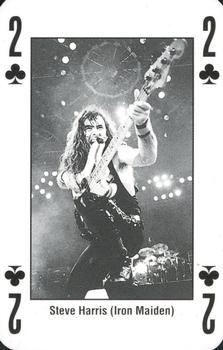 1993 Kerrang! The King of Metal Playing Cards #2♣️ Steve Harris (Iron Maiden) Front