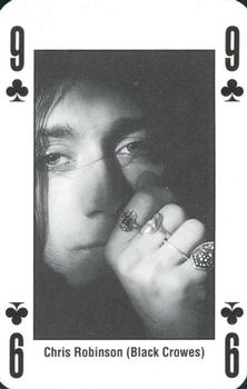 1993 Kerrang! The King of Metal Playing Cards #9♣️ Chris Robinson (Black Crowes) Front