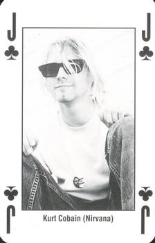1993 Kerrang! The King of Metal Playing Cards #J♣️ Kurt Cobain (Nirvana) Front