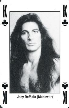 1993 Kerrang! The King of Metal Playing Cards #K♣️ Joey DeMaio (Manowar) Front