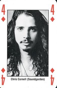 1993 Kerrang! The King of Metal Playing Cards #4♦️ Chris Cornell (Soundgarden) Front