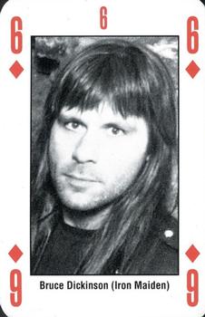 1993 Kerrang! The King of Metal Playing Cards #6♦️ Bruce Dickinson (Iron Maiden) Front