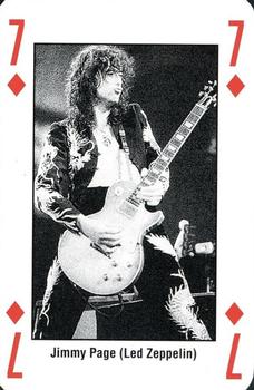 1993 Kerrang! The King of Metal Playing Cards #7♦️ Jimmy Page (Led Zeppelin) Front