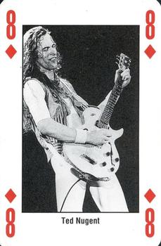 1993 Kerrang! The King of Metal Playing Cards #8♦️ Ted Nugent Front