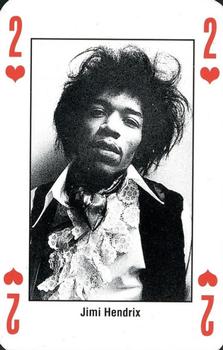 1993 Kerrang! The King of Metal Playing Cards #2♥️ Jimi Hendrix Front