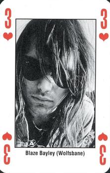 1993 Kerrang! The King of Metal Playing Cards #3♥️ Blaze Bayley (Wolfsbane) Front