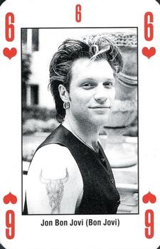 1993 Kerrang! The King of Metal Playing Cards #6♥️ Jon Bon Jovi (Bon Jovi) Front