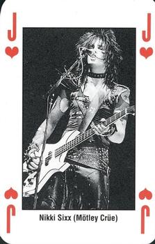 1993 Kerrang! The King of Metal Playing Cards #J♥️ Nikki Sixx (Motley Crue) Front